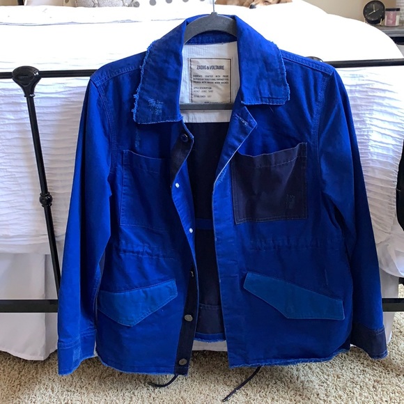 Zadig & Voltaire Jackets & Blazers - Zadig & Voltaire Vintage Blue Jean Jacket Size Medium